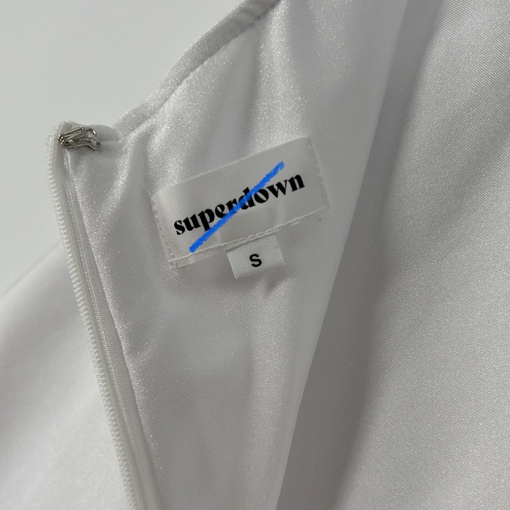 superdown Kiki Strappy Mini Dress in White - Picture 11 of 11